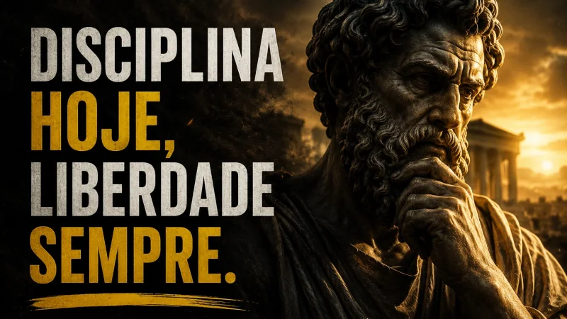Capa de vídeo de estoicismo gerada com IA